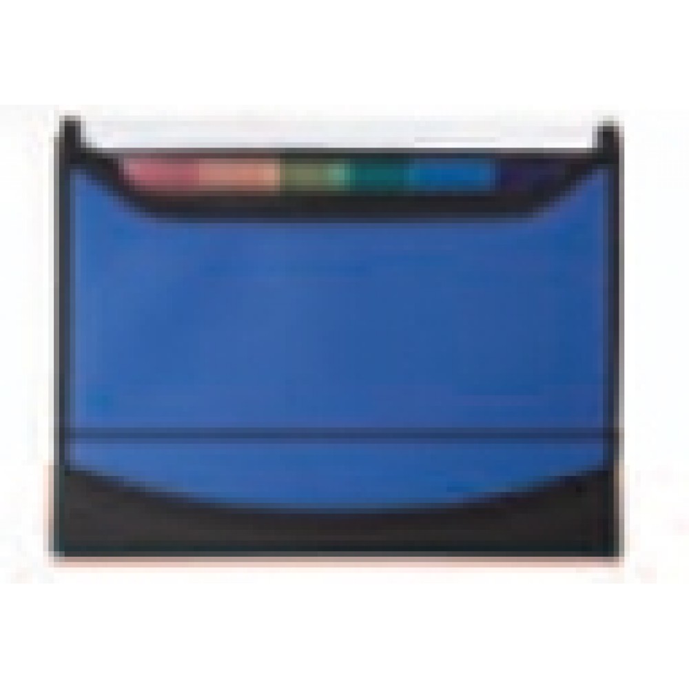 Custom Imprinted Blue Window Expanding File Custom Imprinted Blue Window Expanding File