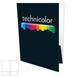 2 Pocket Presentation Folder w/No Glue Pockets with Logo