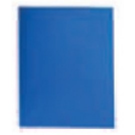 Customized Blue 2 Pocket Port Folder w/3 Hole Prongs