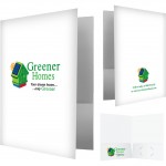 Personalized Economy Pocket Folder (3 Large 4-Color Imprint Areas, Gloss Finish & Business Card Slot)