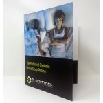 Pocket Folder ~ 4-Color/Matte Lam Finish (Front/Back Cover & Two 4" Glued Pockets W/ B-Card Slots) with Logo