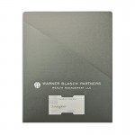 Large Pocket Page Folder with Angled Pocket (9" x 11-1/2") PMS Printed with Logo