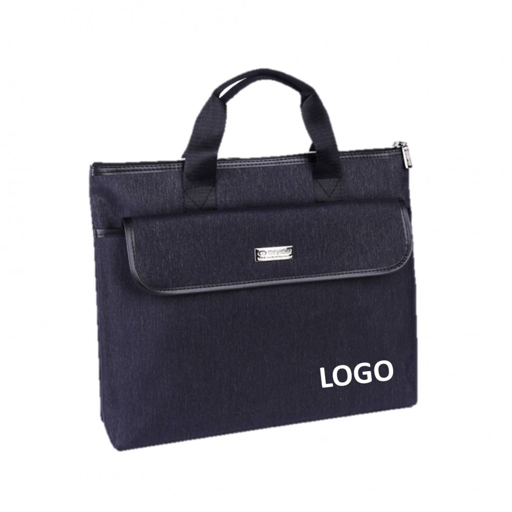 Logo Branded Business Portable Conference Zipper Bag File Folder