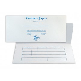 Personalized Insurance Papers Standard Design Document Folder (10 1/4"x4 1/2")