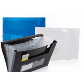 Assorted Pack Translucent Expanding Campus File with Logo  Assorted Pack Translucent Expanding Campus File with Logo