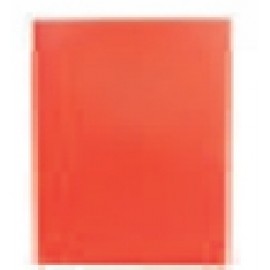 Logo Branded Orange 2 Pocket Port Folder with 3 Hole Prongs