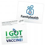 Customized Digital Print Full Color Vaccination Card Sleeve (4-3/8" x 3-1/2")