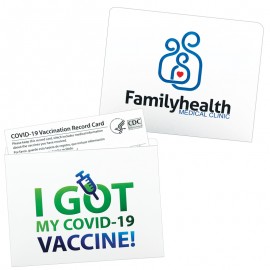 Customized Digital Print Full Color Vaccination Card Sleeve (4-3/8" x 3-1/2")  Customized Digital Print Full Color Vaccination Card Sleeve (4-3/8" x 3-1/2")