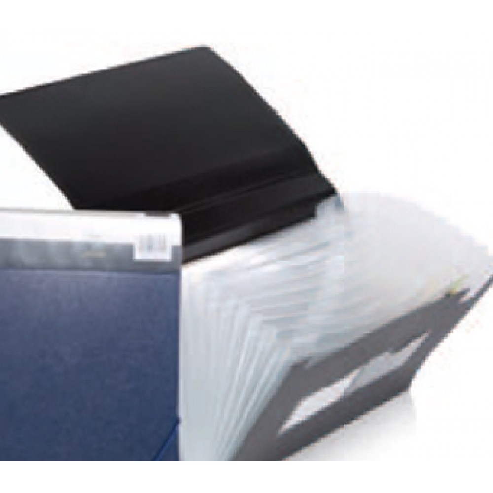 Branded Opaque Black Letter Size Expanding File Branded Opaque Black Letter Size Expanding File