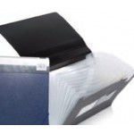 Branded Opaque Black Letter Size Expanding File