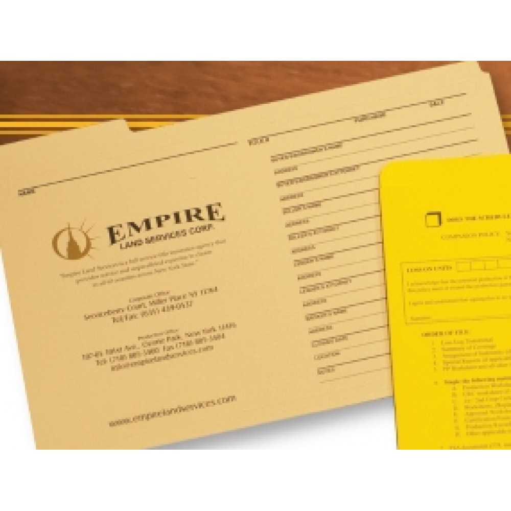 Custom Imprinted FF-115 File Folder Custom Imprinted FF-115 File Folder