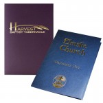 Mid-Size Presentation Folder with 2 Pockets (6"x9") with Foil Stamped Imprint with Logo