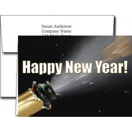 Custom New Year Greeting Cards w/Imprinted Envelopes (5"x7")