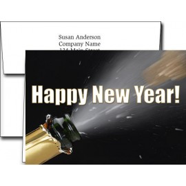 Logo Branded New Year Greeting Cards w/Imprinted Envelopes (5"x7")  Logo Branded New Year Greeting Cards w/Imprinted Envelopes (5"x7")
