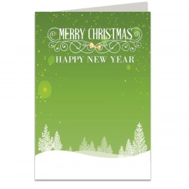 Green Field Greeting Card with Logo