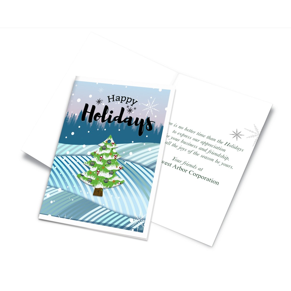 Value seed paper Ornament Card with Logo