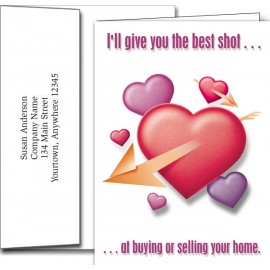 Custom Valentine's Day Greeting Cards w/Imprinted Envelopes (5"x7")