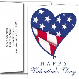 Customized Valentine's Day Greeting Cards w/Imprinted Envelopes (5"x7")