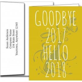 New Year Greeting Cards w/Imprinted Envelopes (5"x7") with Logo  New Year Greeting Cards w/Imprinted Envelopes (5"x7") with Logo