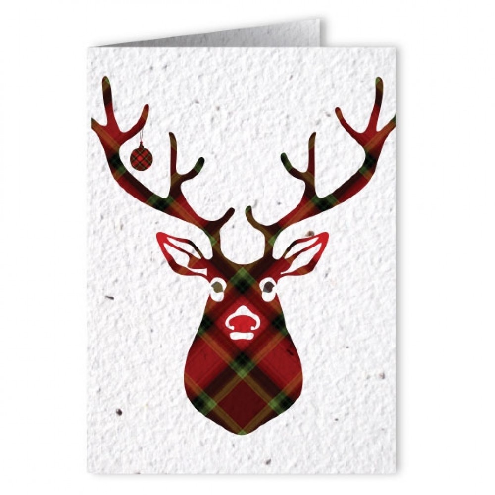 Promotional Plantable Seed Paper Holiday Greeting Card - Design Z