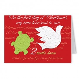 Seed Paper Shape Holiday Greeting Card - Design AR with Logo