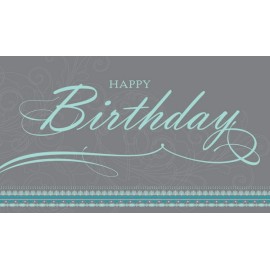 Promotional Geo Border Birthday Card