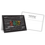 Custom 5" x 7" Holiday Greeting Cards w/ Imprinted Envelopes - Happy Holidays