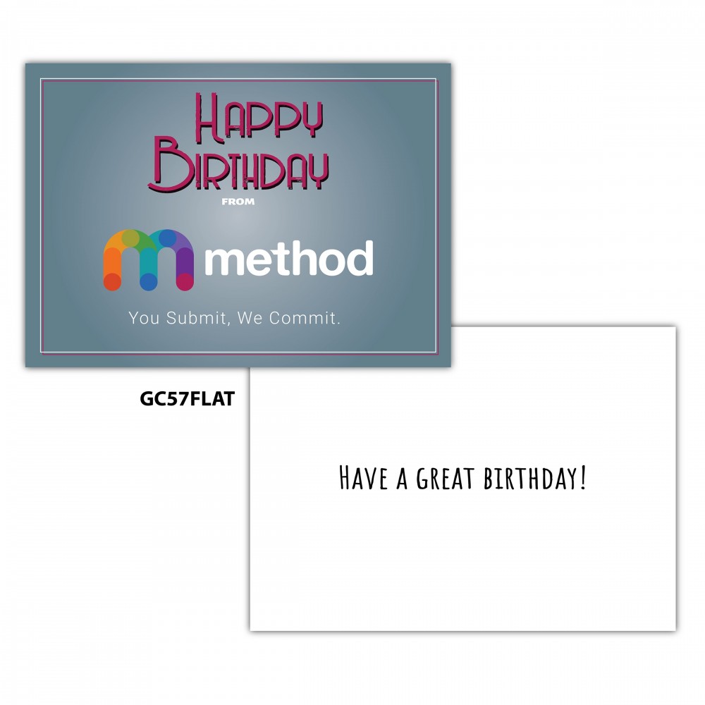 Promotional Flat Greeting Card (5"x7")