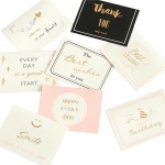 Gold Stamping Folding Greeting Card with Logo