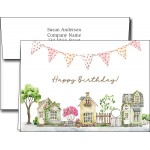 Custom Birthday Greeting Cards w/Imprinted Envelopes