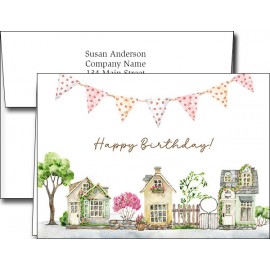 Birthday Greeting Cards w/Imprinted Envelopes with Logo