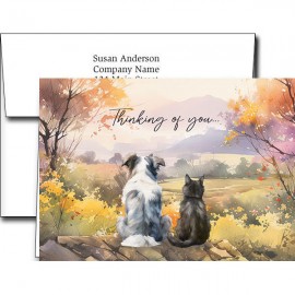 Promotional Sympathy Greeting Cards w/Imprinted Envelopes