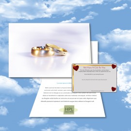 Promotional Cloud Nine Wedding Music Download Greeting Card