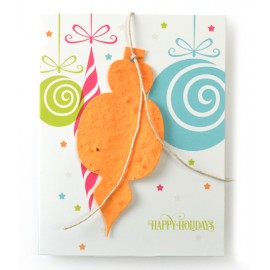 Holiday Premium Ornament Card with Logo