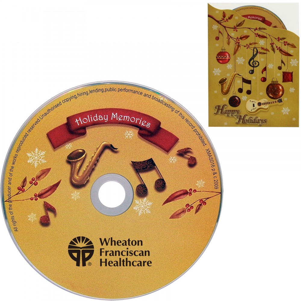 Greeting Card w/"Holiday Memory" CD with Logo