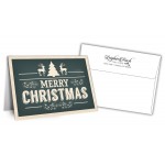 Personalized 5" x 7" Holiday Greeting Cards w/ Imprinted Envelopes - Merry Christmas