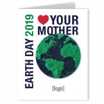 Earth Day Design Seed Paper Greeting Card - Design F with Logo