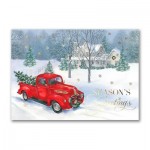 Personalized Vintage Truck Card