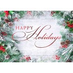 Promotional Frosted Greens Holiday Card