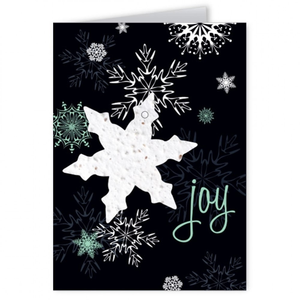 Seed Paper Shape Holiday Greeting Card - Design AF with Logo