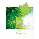Custom Imprinted Plantable Maple Leaf Thank You