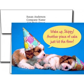 Promotional Birthday Greeting Cards w/Imprinted Envelopes