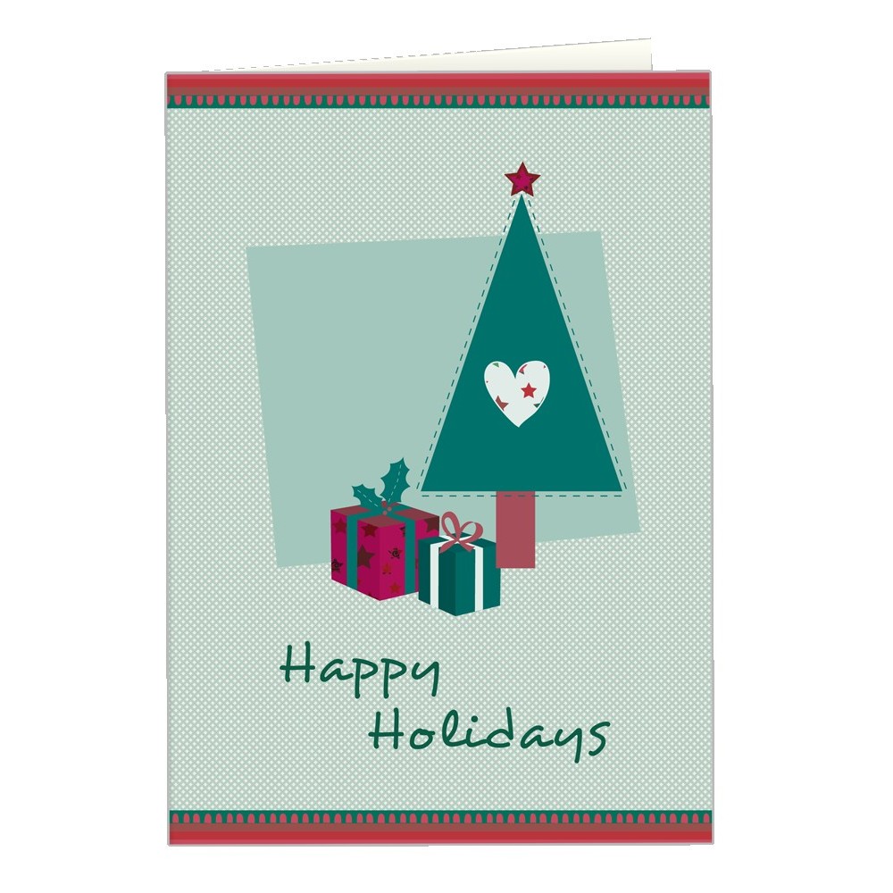 Promotional Full Color Holiday Cards; Festive Cheer