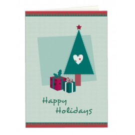 Full Color Holiday Cards; Festive Cheer with Logo