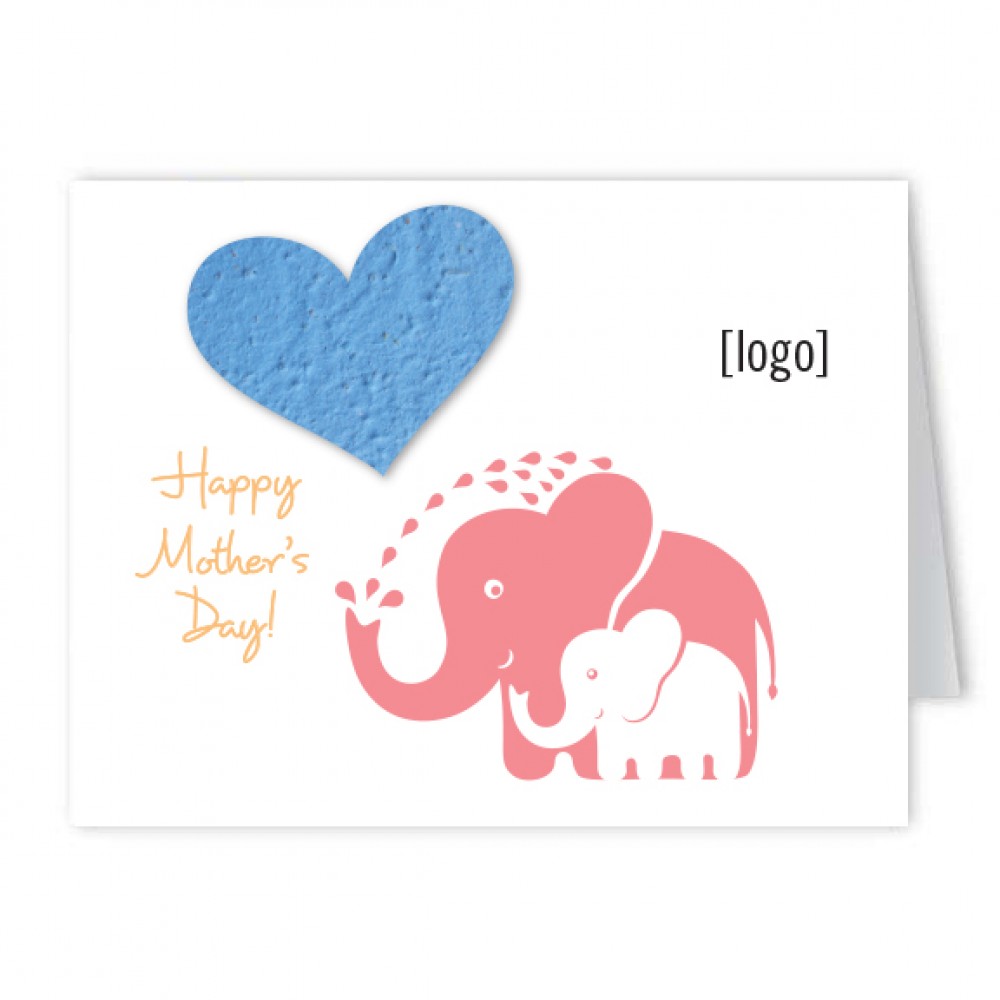 Custom Imprinted Seed Paper Mother's Day Shape Greeting Card Custom Imprinted Seed Paper Mother's Day Shape Greeting Card