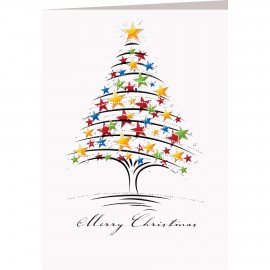 Star Tree Greeting Card with Logo  Star Tree Greeting Card with Logo