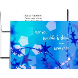 New Year Greeting Cards w/Imprinted Envelopes (5"x7") with Logo