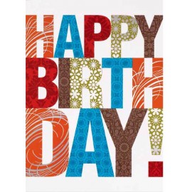 Promotional Colorful Birthday Card