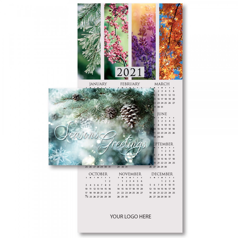 2023 Four Season's Calendar Card Logo Printed