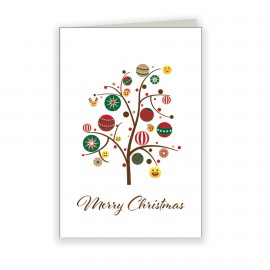 Emoji Tree Holiday Greeting Card with Logo  Emoji Tree Holiday Greeting Card with Logo